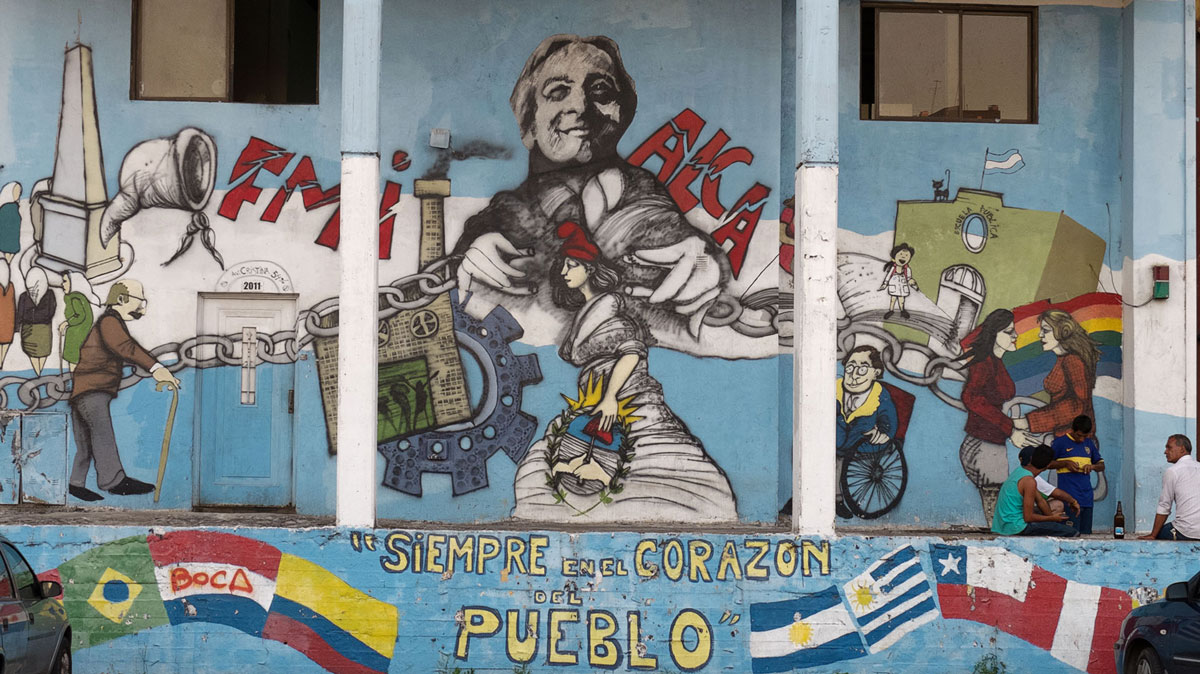 Boca Mural tag Nestor Kirchner Siempre en el corazon del pueblo