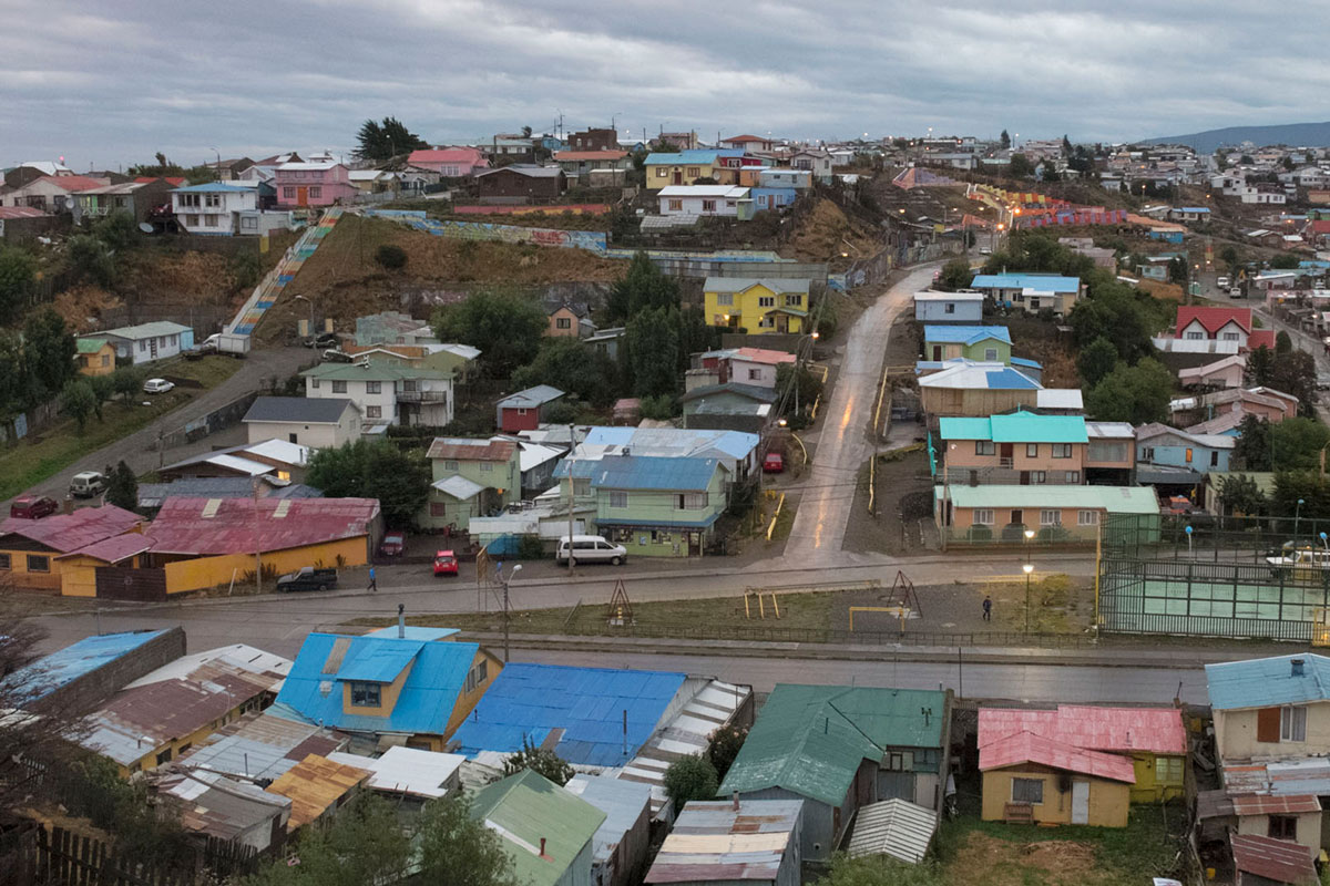 Punta Arenas barrio atardecer