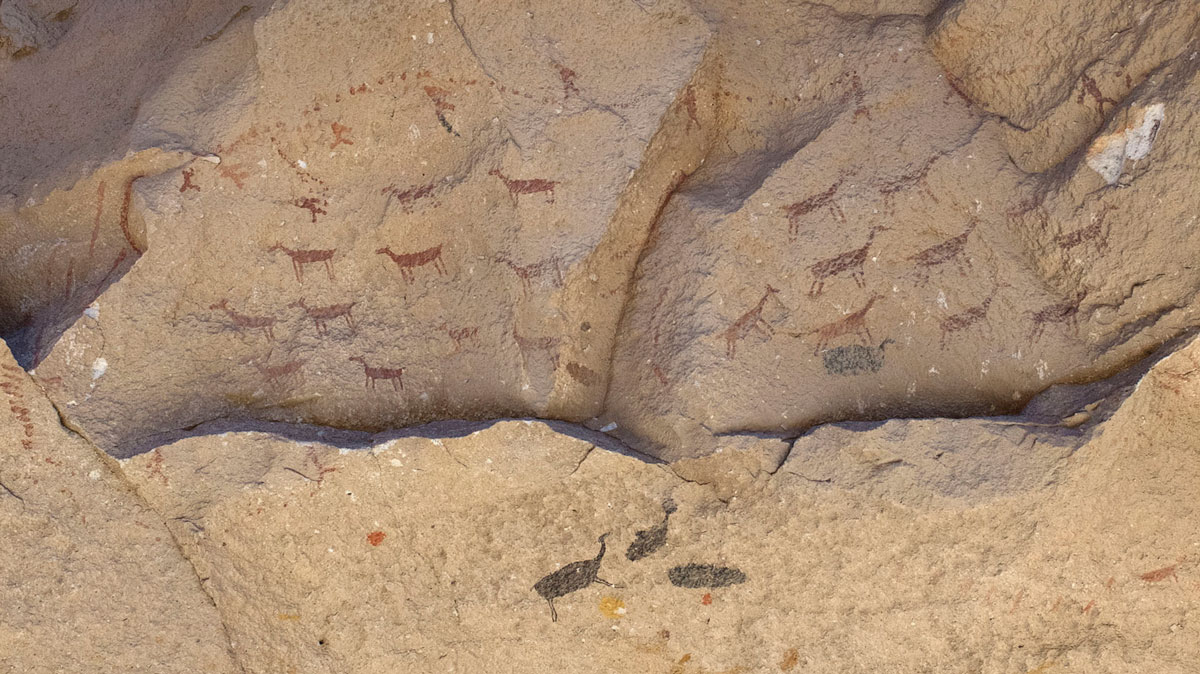Argentina Cueva de las manos pintura rupestre caza guanaco