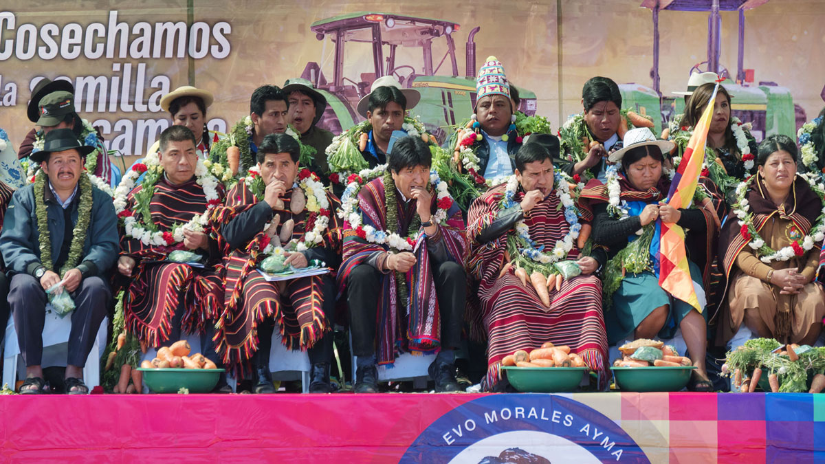 Bolivie Tarabuco dia revolución agraria evo morales