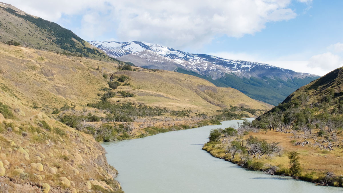 Torres del Paine fleuve