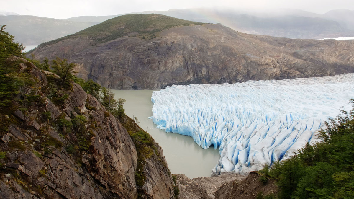 Torres del Paine glacier grey