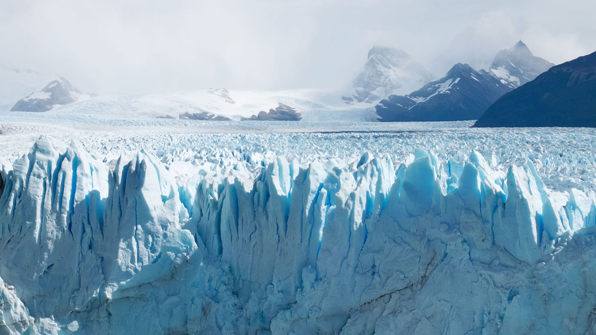 Argentine Glacier Perito Moreno Détails Bleu